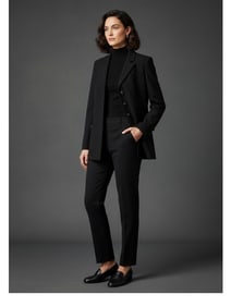 CHANEL BOUTIQUE VINTAGE BLACK BLAZER SZ 8/10