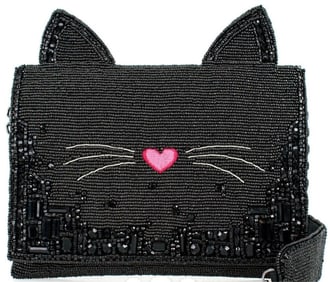 NEW MARY FRANCES KITTY COUTURE BEADED HANDBAG