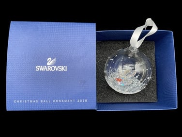 SWAROVSKI CHRISTMAS BALL ORNAMENT 2015 W BOX