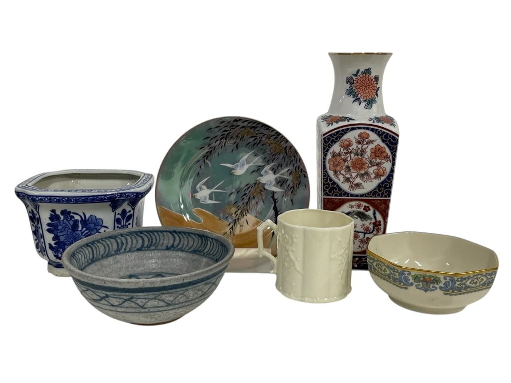 6 ASIAN & EUROPEAN PORCELAIN / CERAMIC PIECES (1 of 4)