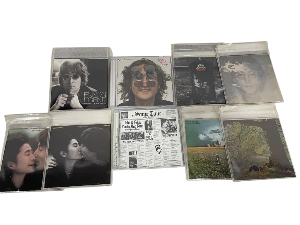 JOHN LENNON CD COLLECTION – 9 ALBUM LOT: JOHN LENNON CD COLLECTION – 9 ALBUM LOT INCLUDING SOLO CLASSICS & COMPILATIONS -A fantastic nine-CD John Lennon collection featuring many of his most important solo albums and post-Beatles releases.