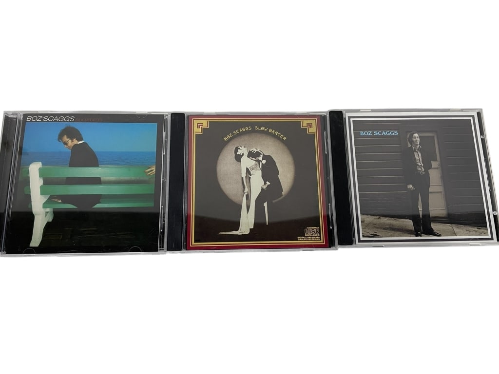 BOZ SCAGGS CD LOT SET OF 3: BOZ SCAGGS CD LOT – “SILK DEGREES,” “SLOW DANCER,” & SELF-TITLED ALBUM – SET OF 3 -Excellent trio of CDs from acclaimed singer–songwriter Boz Scaggs, featuring his breakthrough h