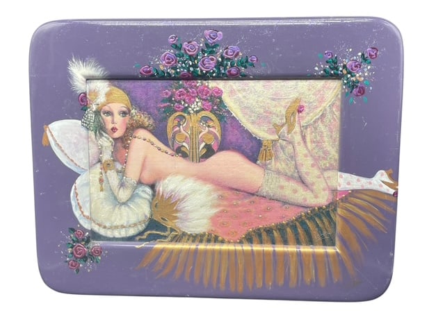 MARY VICKERS FOLLIES FLAPPER ORIG OIL PAINT FRAMED (1 of 7)