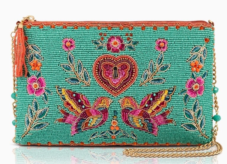 NEW MARY FRANCES TWO IN LOVE LOVEBIRDS HANDBAG (1 of 6)