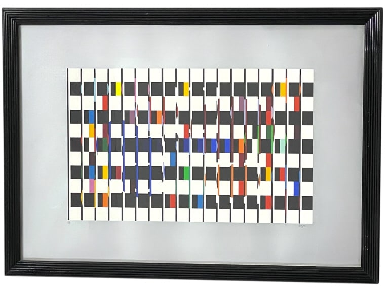 YAACOV AGAM ONE AND ANOTHER A/P LITHO PRINT 43" (1 of 6)