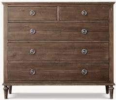 RESTORATION HARDWARE FIVE DRAWER DRESSER (1 of 2)