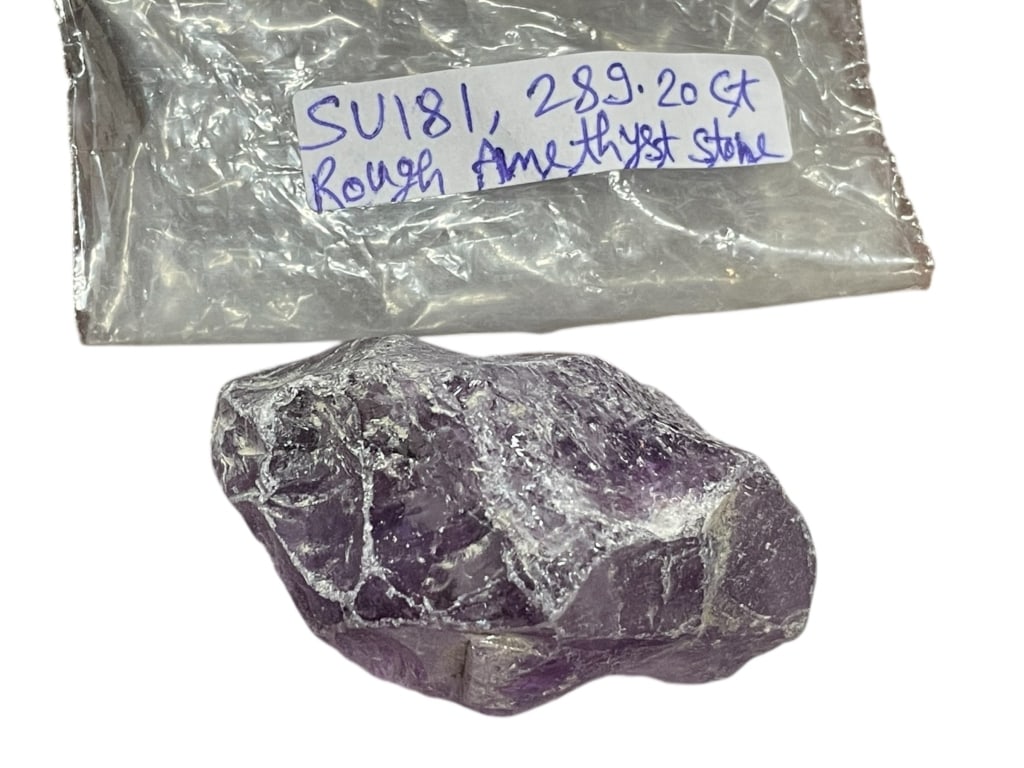 LARGE ROUGH AMETHYST SPECIMEN – 289.20 CARATS (1 of 2)