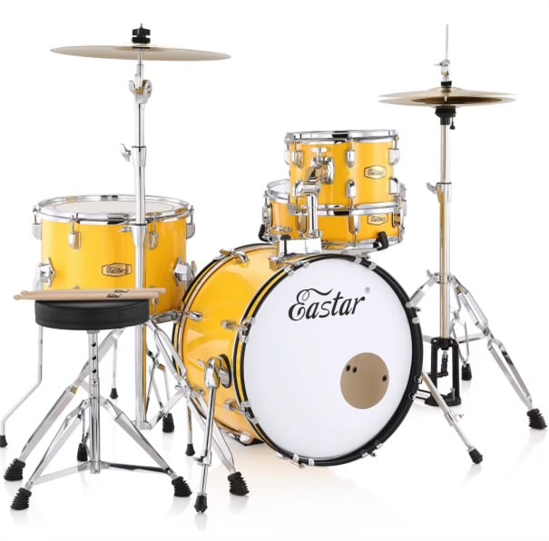 EASTAR 16" YOUTH DRUM SET IN YELLOW (1 of 6)