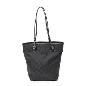 GUCCI SMALL ECLIPSE SHOPPING BLACK MONOGRAMMED CAN