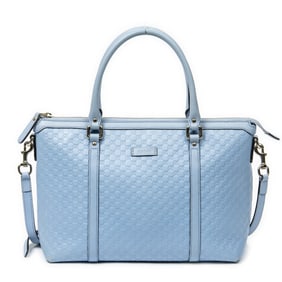 GUCCI CONVERTIBLE SATCHEL LIGHT BLUE MICROGUCCISSI