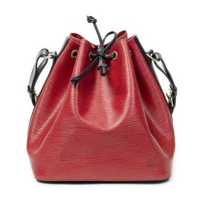 LOUIS VUITTON NOE BICOLOR PM RED/BLACK EPI GOLDEN