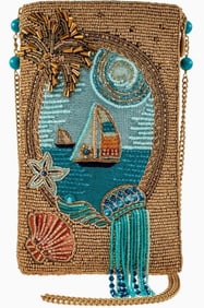 NEW MARY FRANCES SAIL AWAY BEADED HANDBAG
