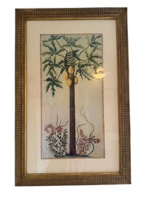 DECORATIVE BOTANICAL PALM TREE PRINT 42"
