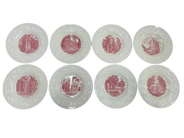 8 WEDGWOOD SMITH COLLEGE PLATES 10"
