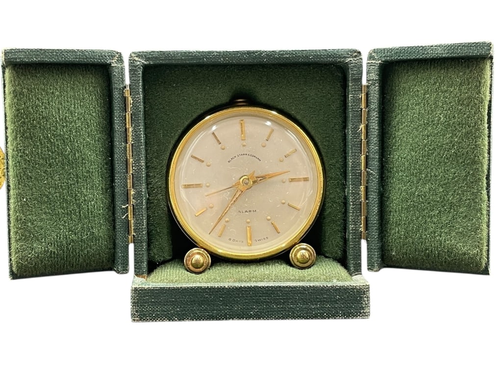 BLACK STARR & GORHAM TRAVEL ALARM CLOCK (1 of 8)