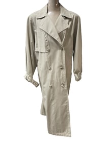 LIGHTWEIGHT DOUBLE-BREASTED TRENCH COAT SZ 18