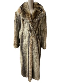 CHUDIK’S VINTAGE FULL-LENGTH RACCOON FUR COAT