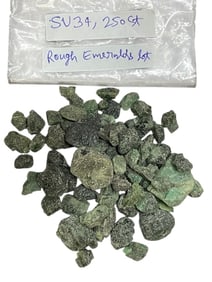 ROUGH EMERALDS LOT – APPROX. 250 CTS TOTAL WEIGHT