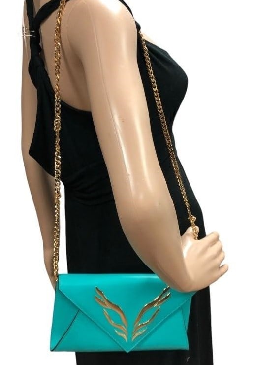 NWT GEORGE ANGELOPOULOS "ISSY" MINI PURSE $1250 (1 of 8)