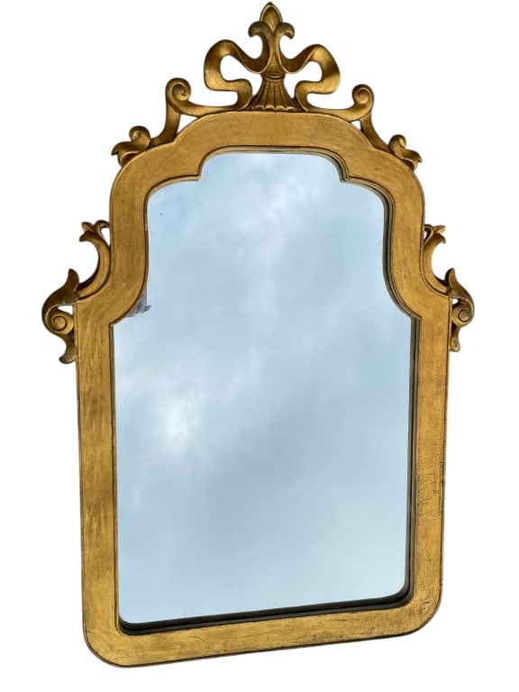 GOLD GILT CARVED WALL MIRROR 55" (1 of 8)