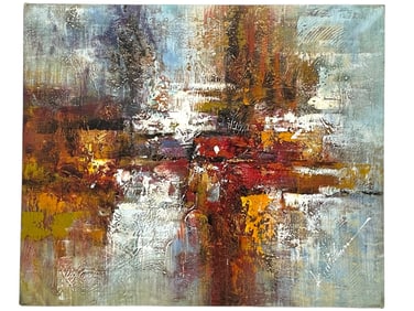 VIBRANT ABSTRACT IMPASTO PAINTING 24"