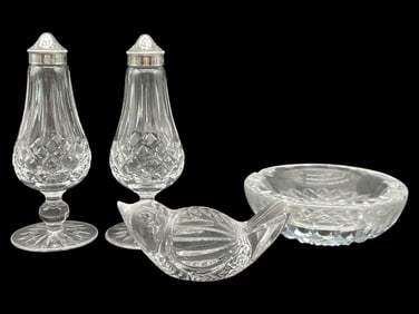 WATERFORD CRYSTAL TABLEWARE GROUP 4 PIECES