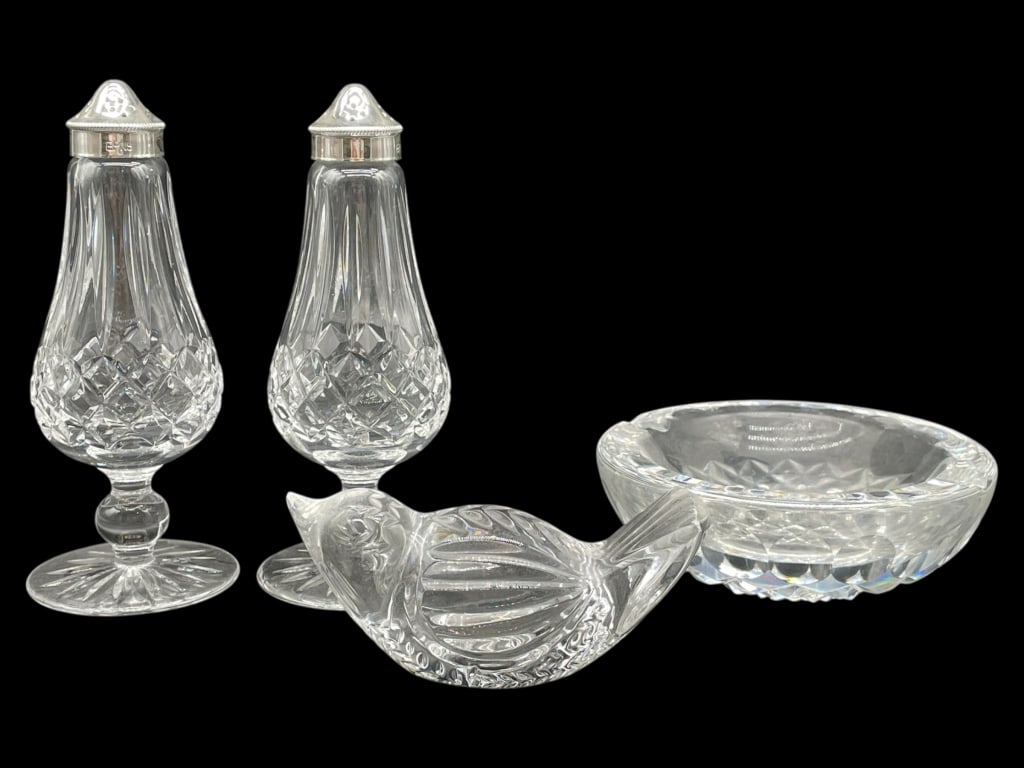 WATERFORD CRYSTAL TABLEWARE GROUP 4 PIECES (1 of 8)