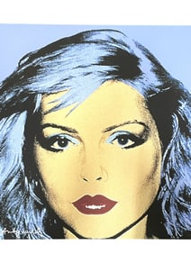 ANDY WARHOL DEBBIE HARRY CMOA  PRINT 24"