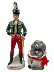 PAIR OF VINTAGE CERAMIC LIQUOR DECANTERS