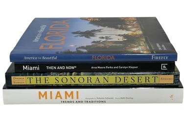 4 FLORIDA, MIAMI & AMERICAN LANDSCAPE BOOKS