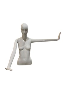 VINTAGE FEMALE MANNEQUIN TORSO WITH EXTENDED ARM