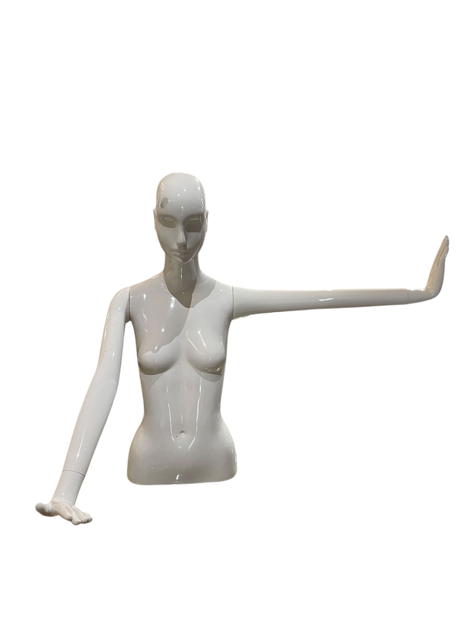 VINTAGE FEMALE MANNEQUIN TORSO WITH EXTENDED ARM (1 of 7)