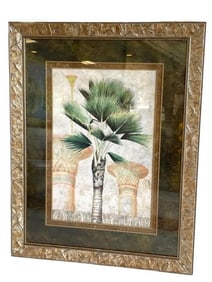 LARGE HILDA FLACK PALM TREE DECORATIVE ART 45"