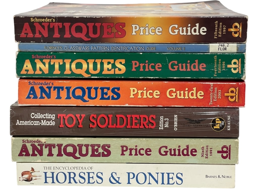 7 ANTIQUES & COLLECTOR REFERENCE BOOKS (1 of 3)