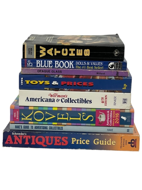 8 ANTIQUES AND COLLECTIBLES REFERENCE BOOKS (1 of 4)