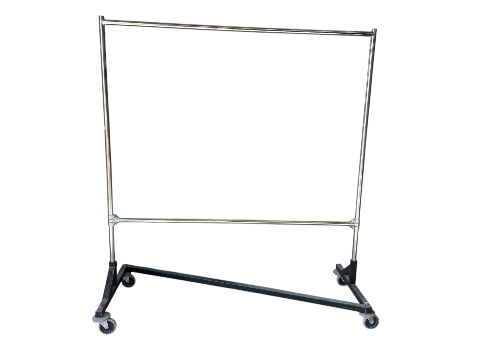 HEAVY-DUTY ROLLING GARMENT RACK W CHROME FRAME 70" (1 of 5)