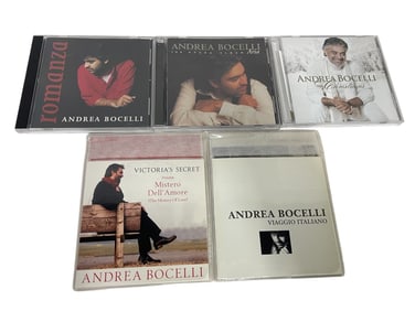 LOT OF 5 ANDREA BOCELLI MUSIC CDS