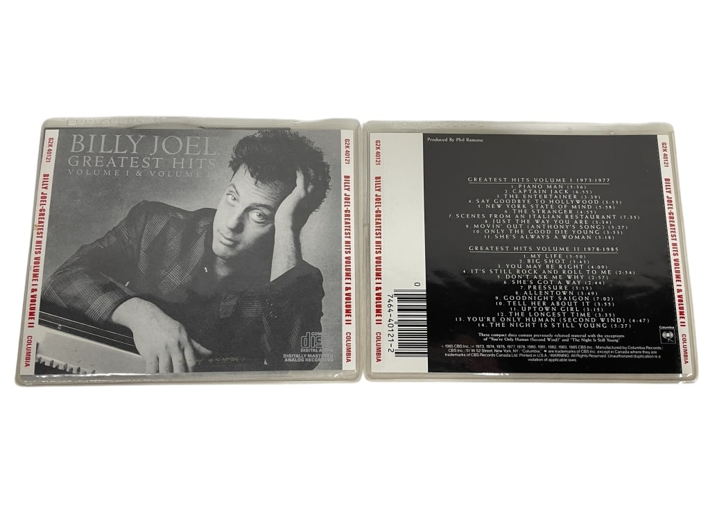BILLY JOEL – GREATEST HITS VOLUME I & VOLUME II (1 of 2)