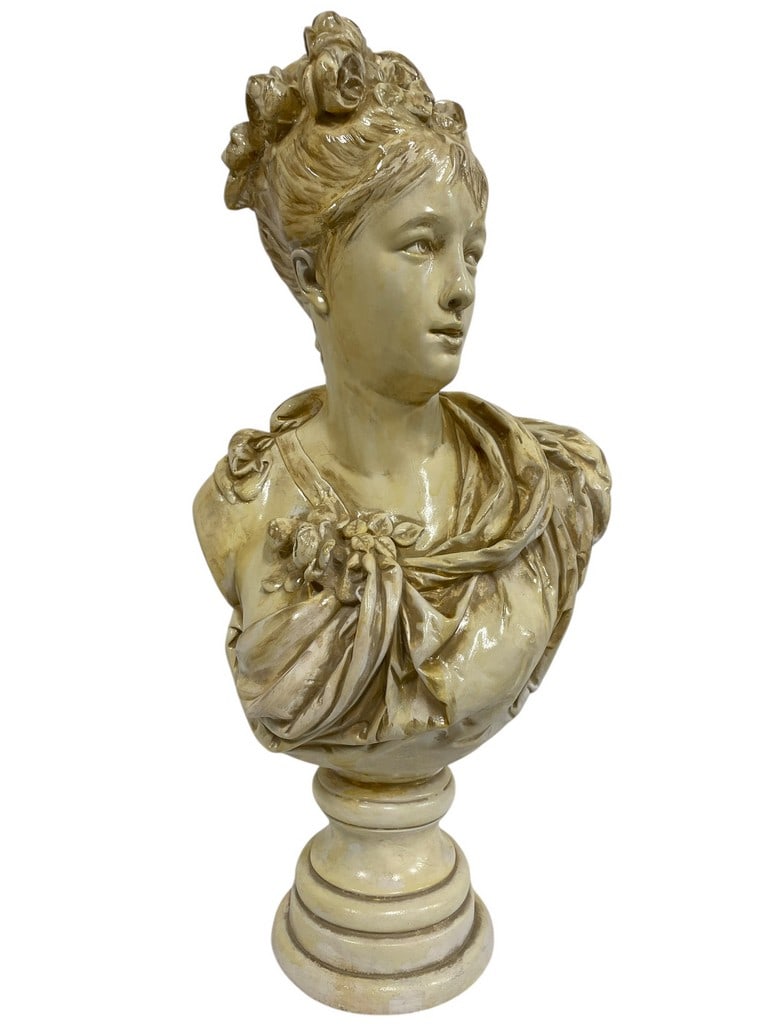 AFTER ALBERT ERNEST CARRIER BELLEUSE MAID BUST 30" (1 of 6)