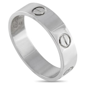 CARTIER LOVE 18K WHITE GOLD RING CA14-122225