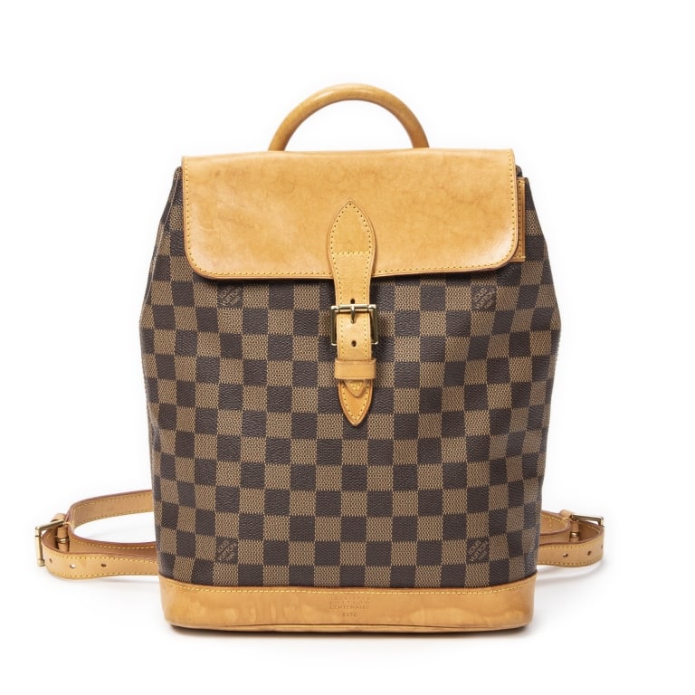 LOUIS VUITTON ARLEQUIN SOHO DAMIER EBENE BAG: Louis Vuitton Arlequin Soho Brown Damier Ebene Golden Brass * COLOR: Brown * PRODUCTION CODE: TH1916 (November 1996) * INCLUDED: None * CONDITION: AB * (3cm = 1inch approximately) * Luxury bags are ke