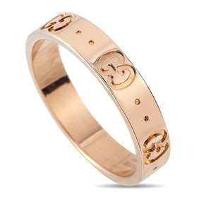 GUCCI 18K ROSE GOLD BAND RING GU33-031325