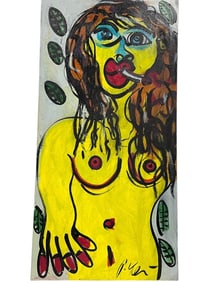 PETER ROBERT KEIL ORIGINAL PORTRAIT PAINTING 48"