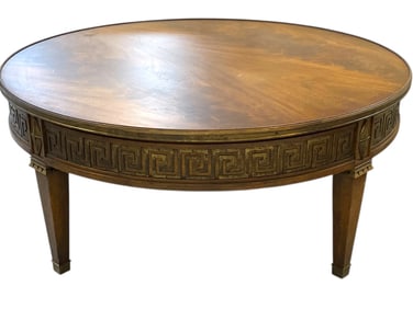 BAKER FURNITURE GREEK KEY COCKTAIL TABLE 40"