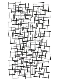 LARGE JERE STYLE GEOMETRIC WALL ART 52"