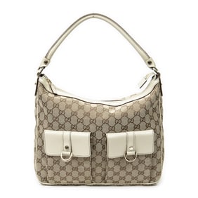GUCCI BEIGE/IVORY MEDIUM ABBEY POCKET HOBO
