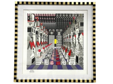 PEDRO FRIEDEBERG SERIGRAPH CUSTOM FRAME 33.5"