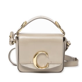 CHLOÉ MINI C BEIGE SMOOTH LEATHER  BAG