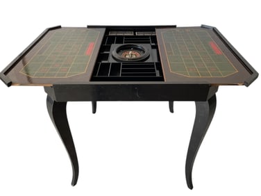 VINTAGE STYLE ROULETTE GAME TABLE 28"