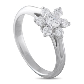 TIFFANY & CO. PLATINUM  DIAMOND COCKTAIL RING